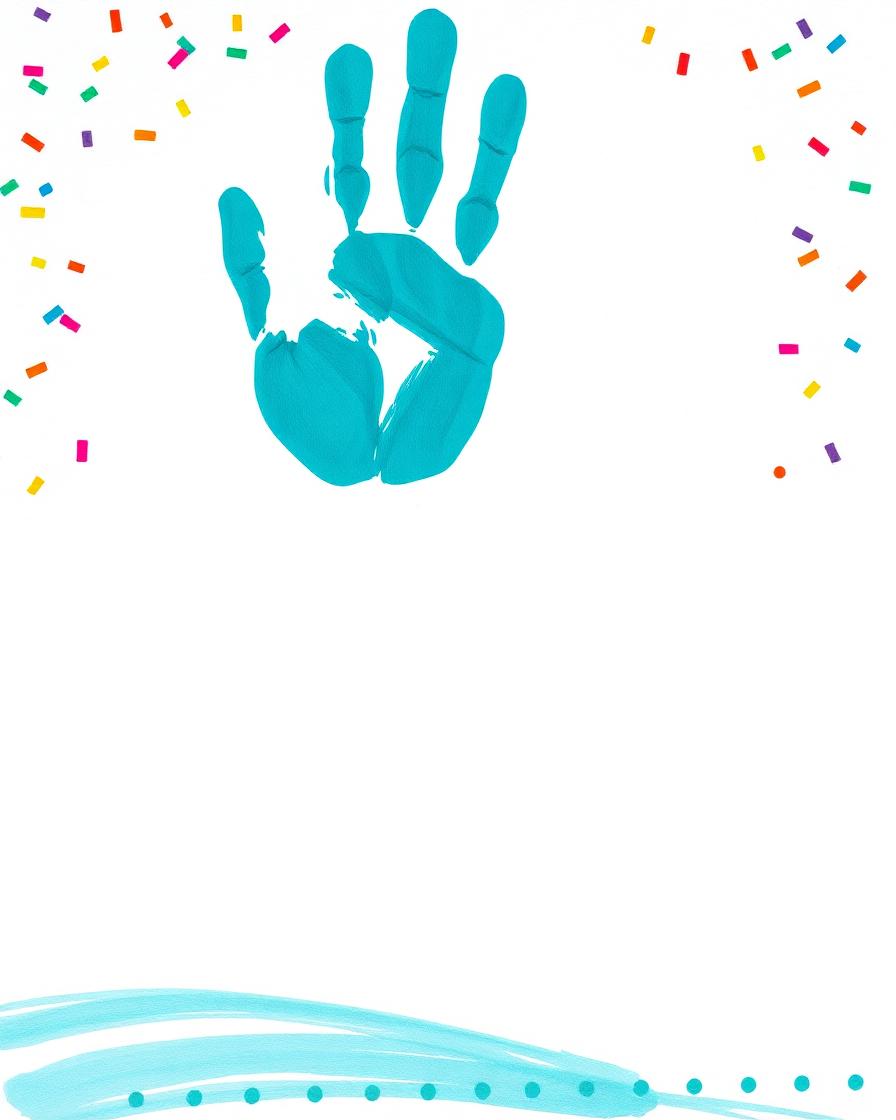 High Five! Rainbow Handprint