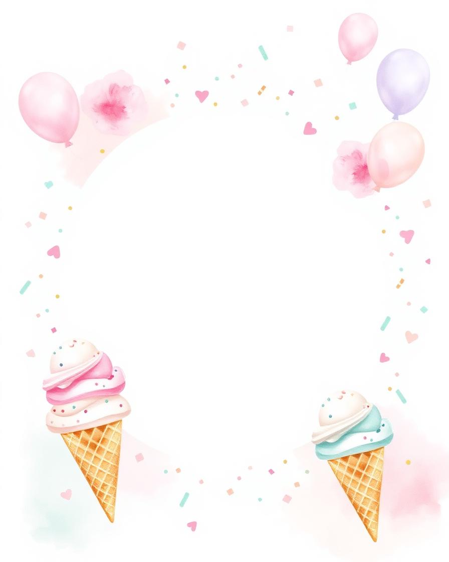 Sweet One Ice Cream Milestone Poster